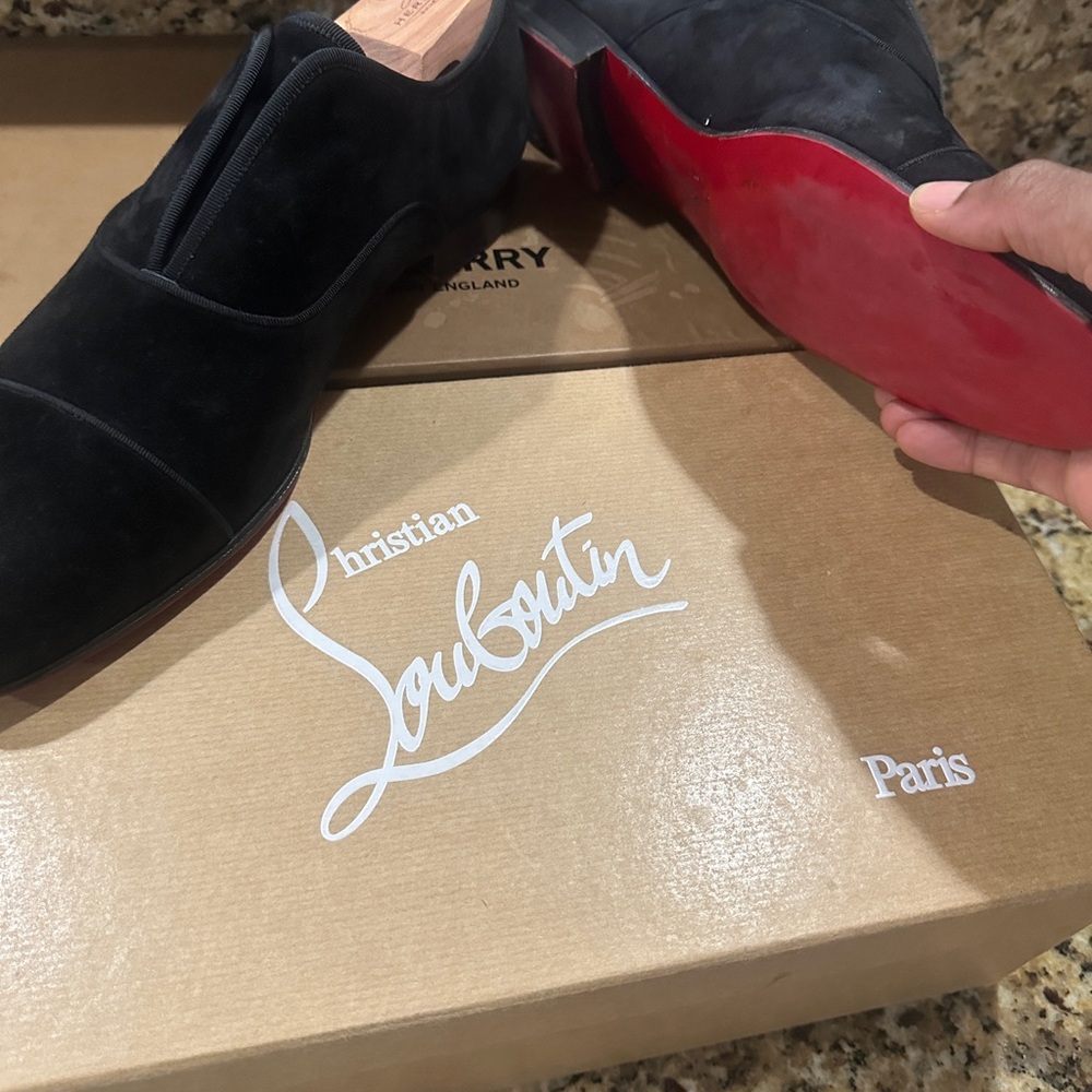 Christian Louboutin Black and Red Heels